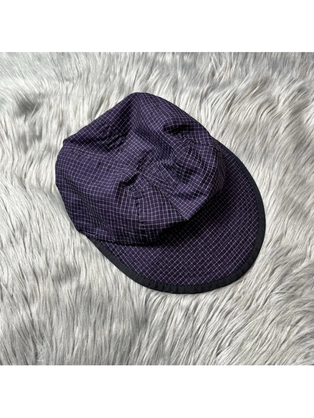 Vintage 90's Patagonia USA Made Cycling Cap Chin Strap Size S Duck Bill Hat